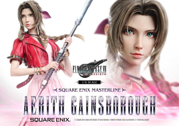ภาพโปรโมตฟิกเกอร์ Aerith Gainsborough จาก Final Fantasy VII Rebirth