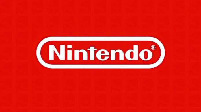โลโก้ Nintendo สีขาวบนพื้นหลังสีแดง
