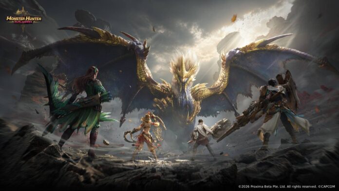 Ruger Aidal มังกรโบราณตัวใหม่ใน Monster Hunter Outlanders