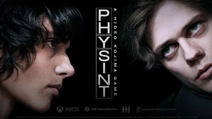 ภาพโปรโมตเกม Physint ของ Hideo Kojima แสดงใบหน้านักแสดงนำ