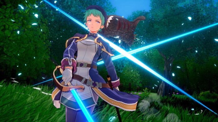 ภาพตัวละครในเกม Trails in the Sky กำลังใช้ท่าฟันมอนสเตอร์