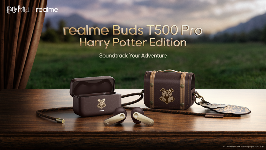 หูฟังและเคสชาร์จ realme Buds T500 Pro Harry Potter Edition