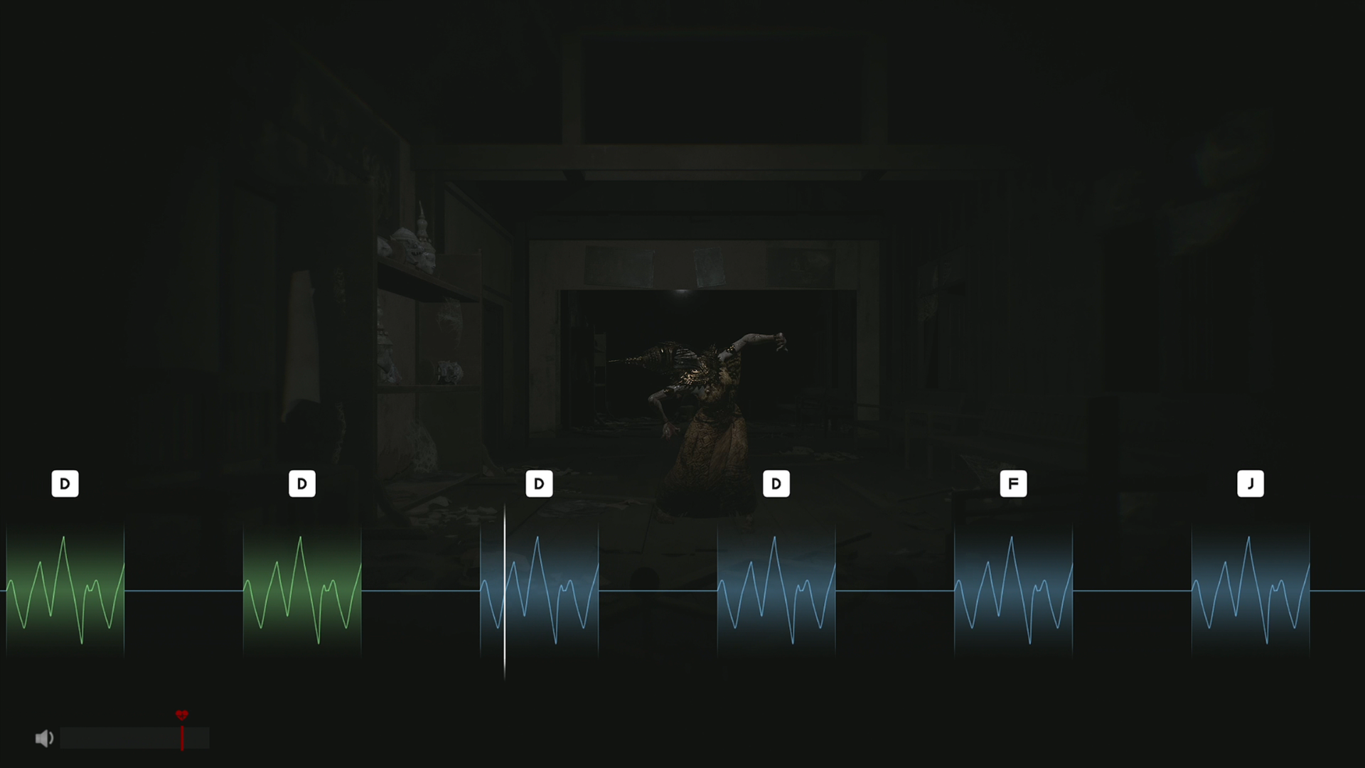 หน้าจอ Microphone Detection แสดงคลื่นเสียงของผู้เล่น