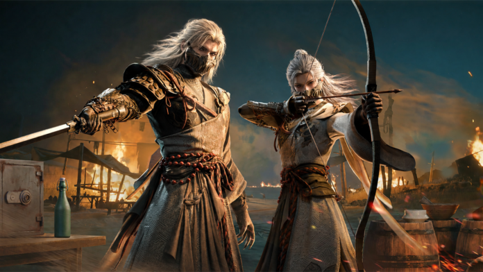 ตัวละครนักดาบและนักธนูในโหมด Transdust Ruins ของ Where Winds Meet