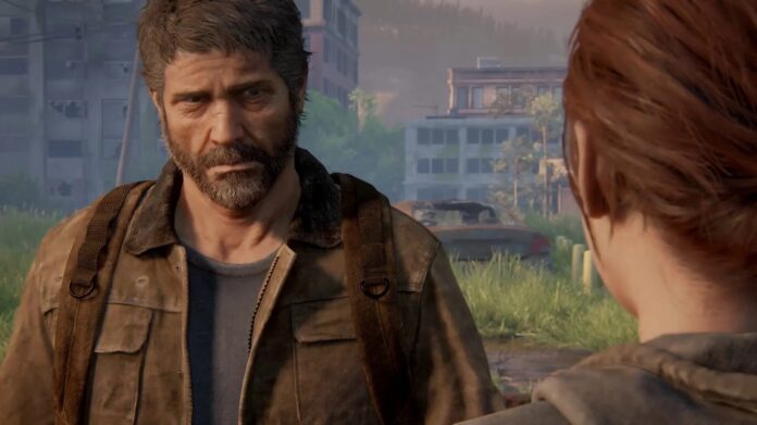 โจเอลและเอลลี่พูดคุยกันในเกม The Last of Us