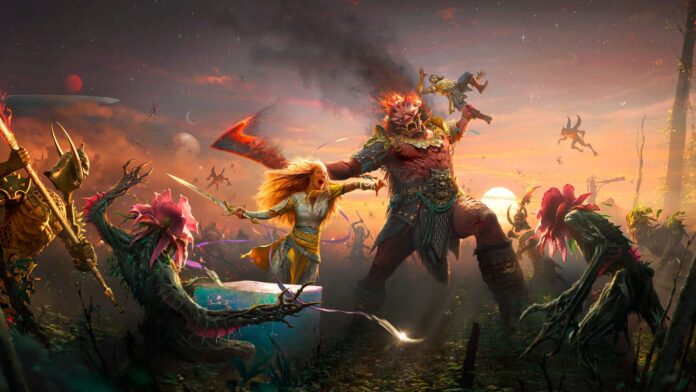 Faye ต่อสู้กับศัตรูขนาดใหญ่ในดินแดน Everywhen จากเกม God of War Laufey