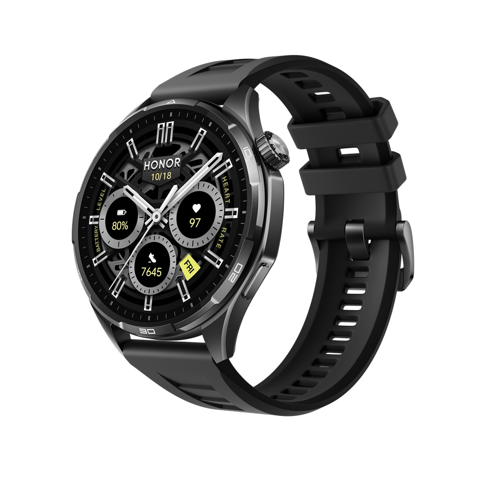HONOR Watch 6 รุ่น Shadow Black ตัวเรือนและสายสีดำ