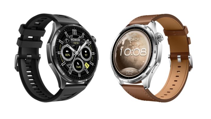 HONOR Watch 6 สองรุ่น Shadow Black สีดำ และ Twilight Brown สายหนังสีน้ำตาล