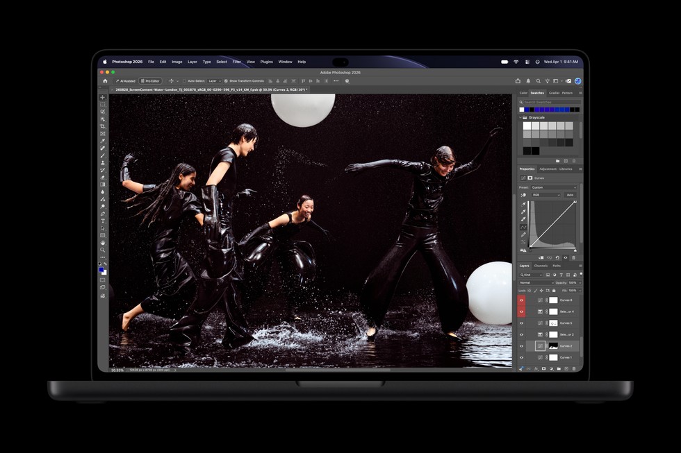 แต่งภาพใน Adobe Photoshop บนจอรุ่นใหม่