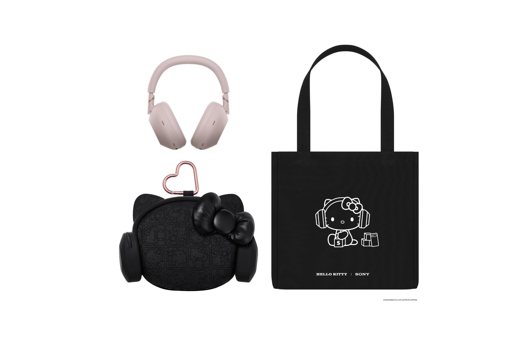 ชุดหูฟังและกระเป๋า Sony x Hello Kitty