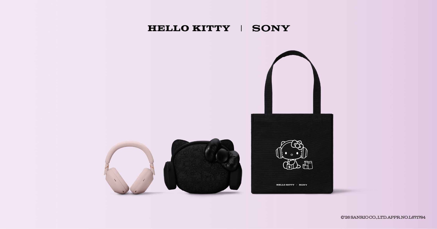 ชุด WH-1000XM6 พร้อมกระเป๋า Hello Kitty