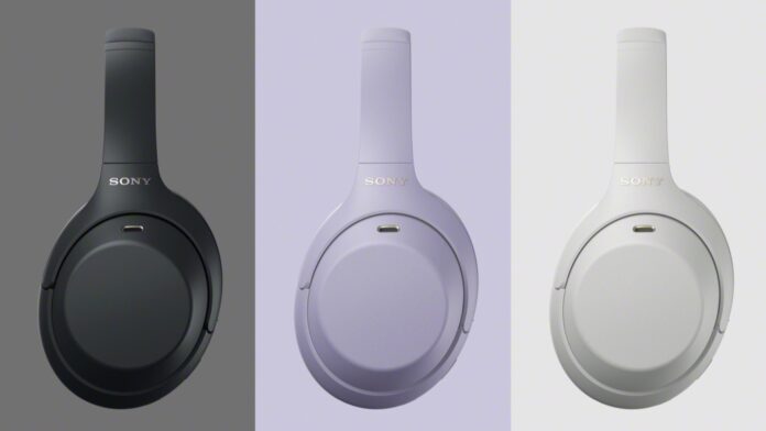 หูฟัง Sony WH-1000XM4C สีดำ สีม่วงลาเวนเดอร์ และสีเงินแพลทินัม
